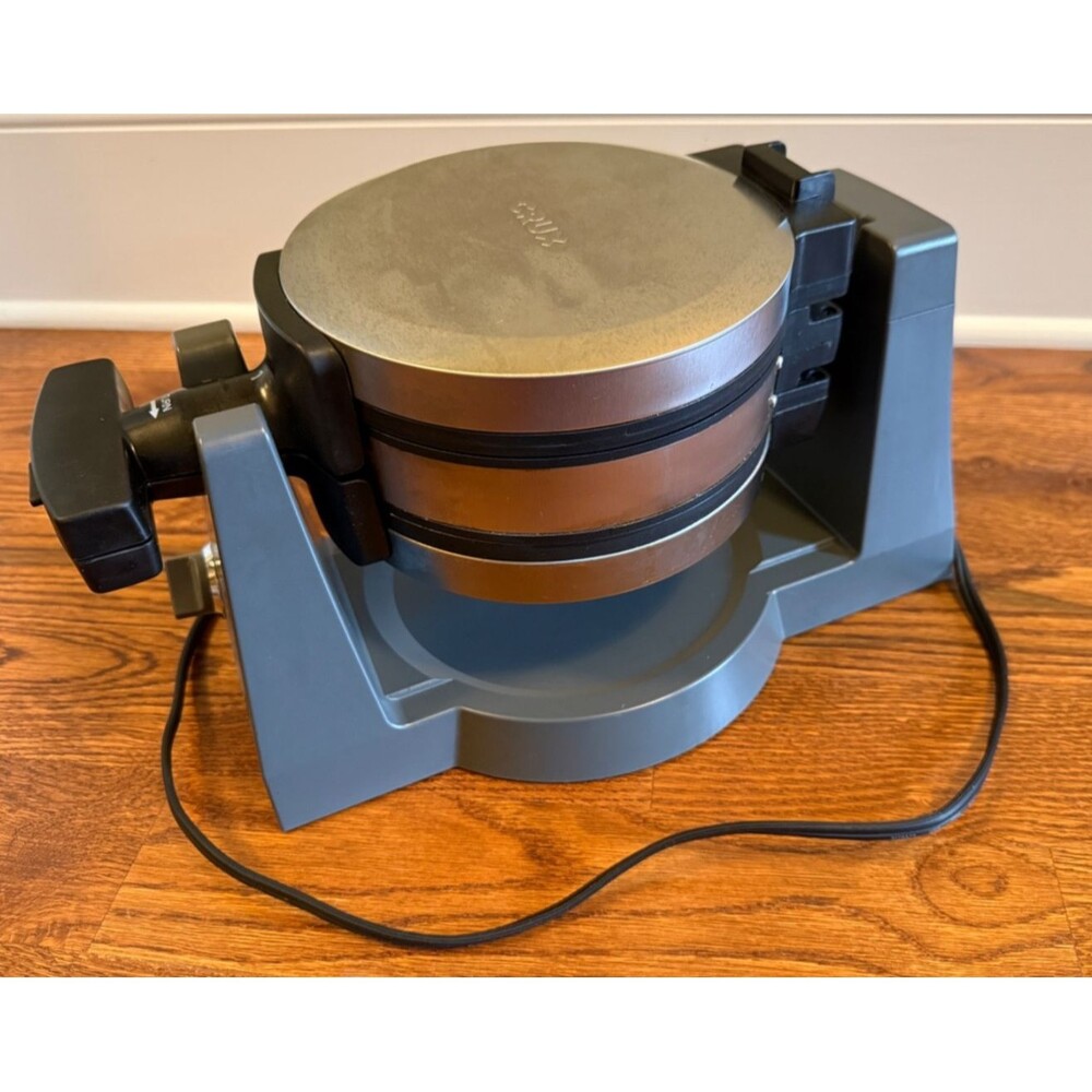 CRUX® Artisan Series Double Rotating Belgium Waffle Maker  GH-6200A Gray